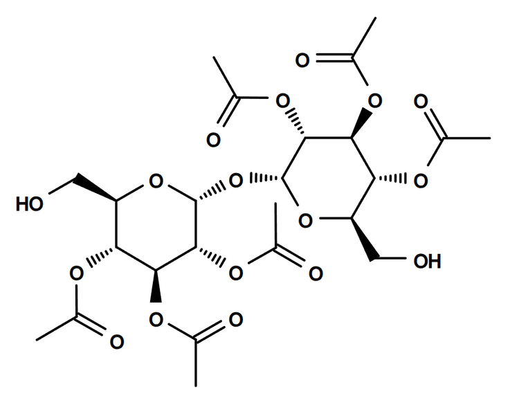 Chemical structure for CytoWatch trehalose hexaacetate *Cell-permeable*
