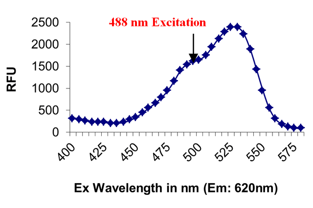 Excitation Spectrum of Rhod4