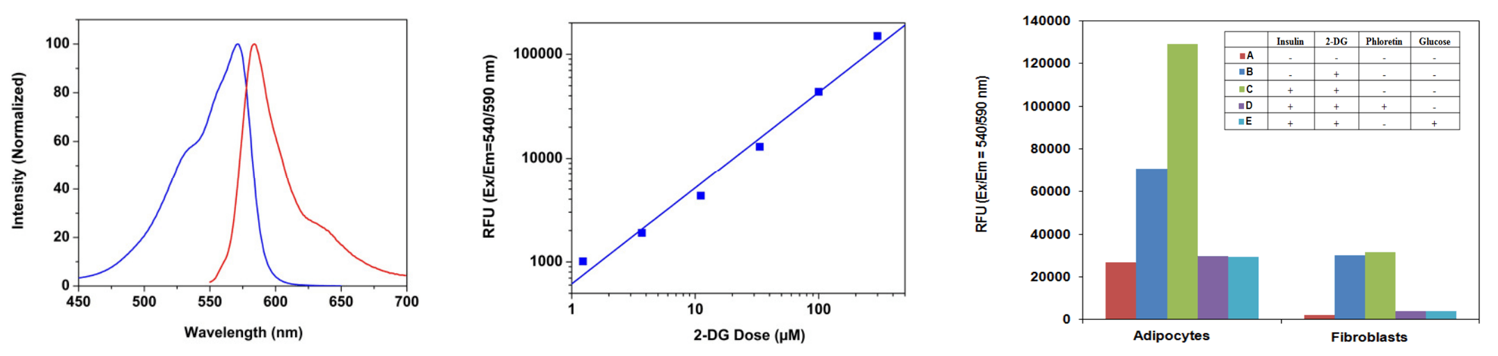 Excitation and fluorescence;Dose response;Uptake