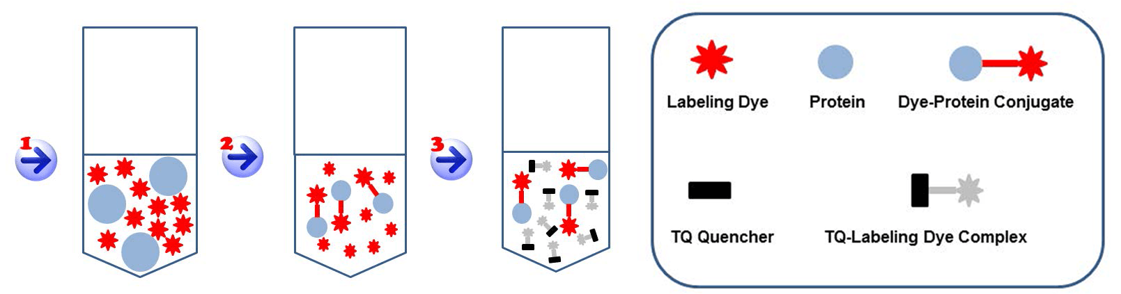 Readilink kit labeling principle; Readilink kit labeling principle key