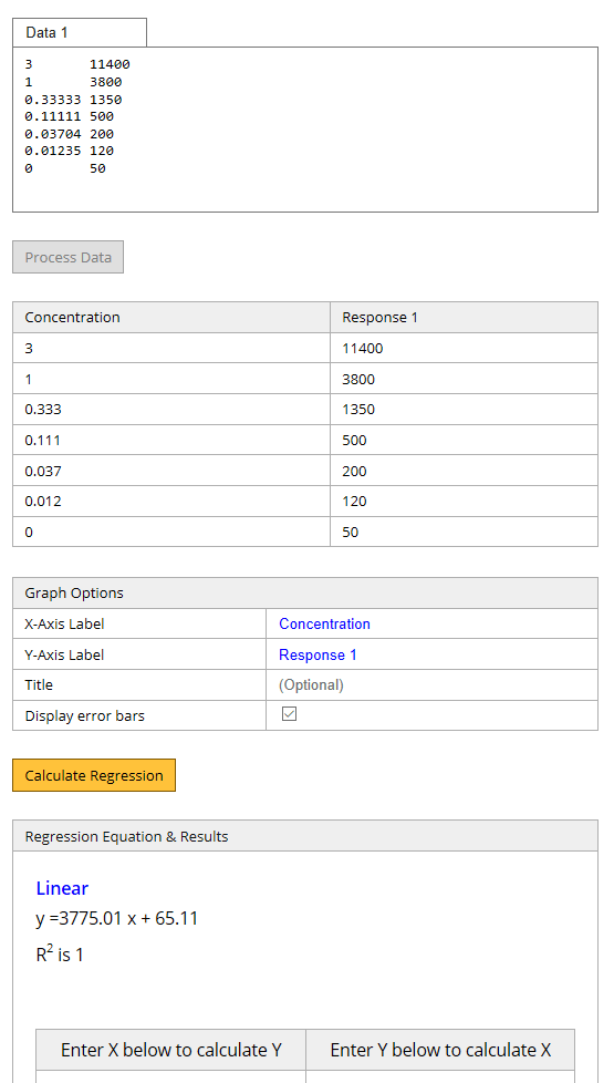 Linear analysis tool