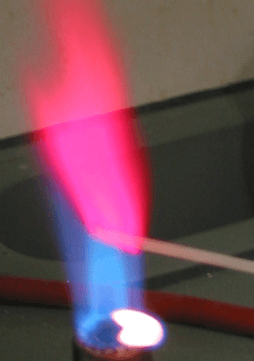 Lithium flame test