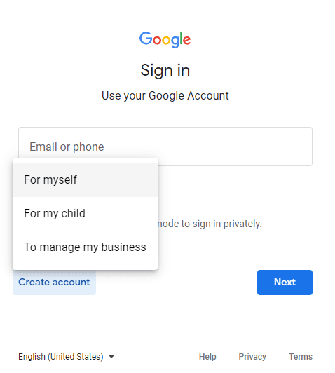 sign in