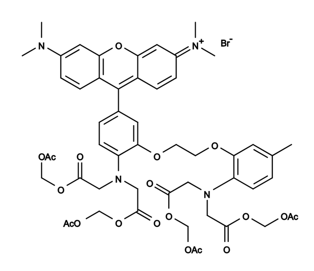 Chemical Structure of Rhod-2 AM