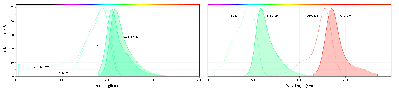 Spectra comparison